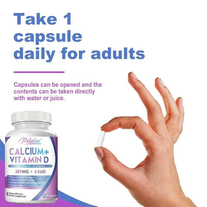 Pslalae Calcium + Vitamin D Capsules | 30 60 120