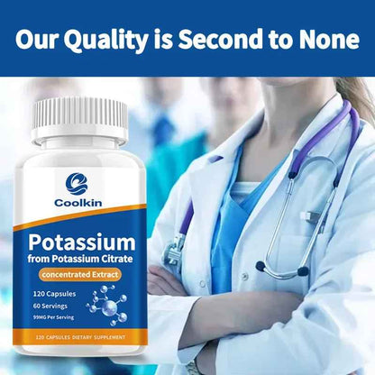 Coolkin Potassium Citrate Capsules – Mineral Dietary Supplement | 30 60 120