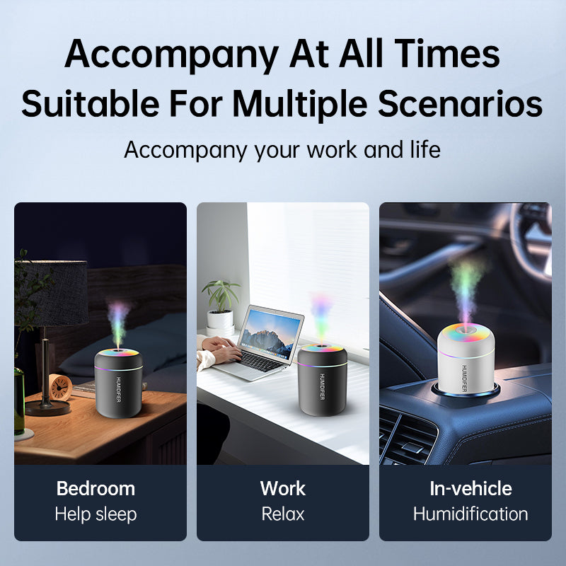 Mini USB Aroma Diffuser & Humidifier – 180ML