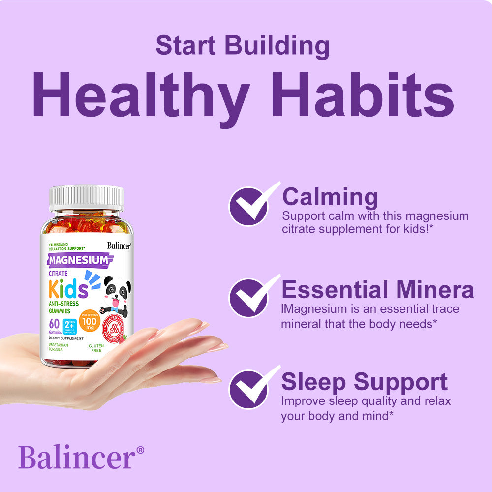 Balincer Magnesium Citrate Kids Gummies | 30 60