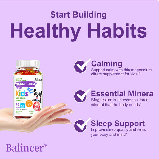 Balincer Magnesium Citrate Kids Gummies | 30 60