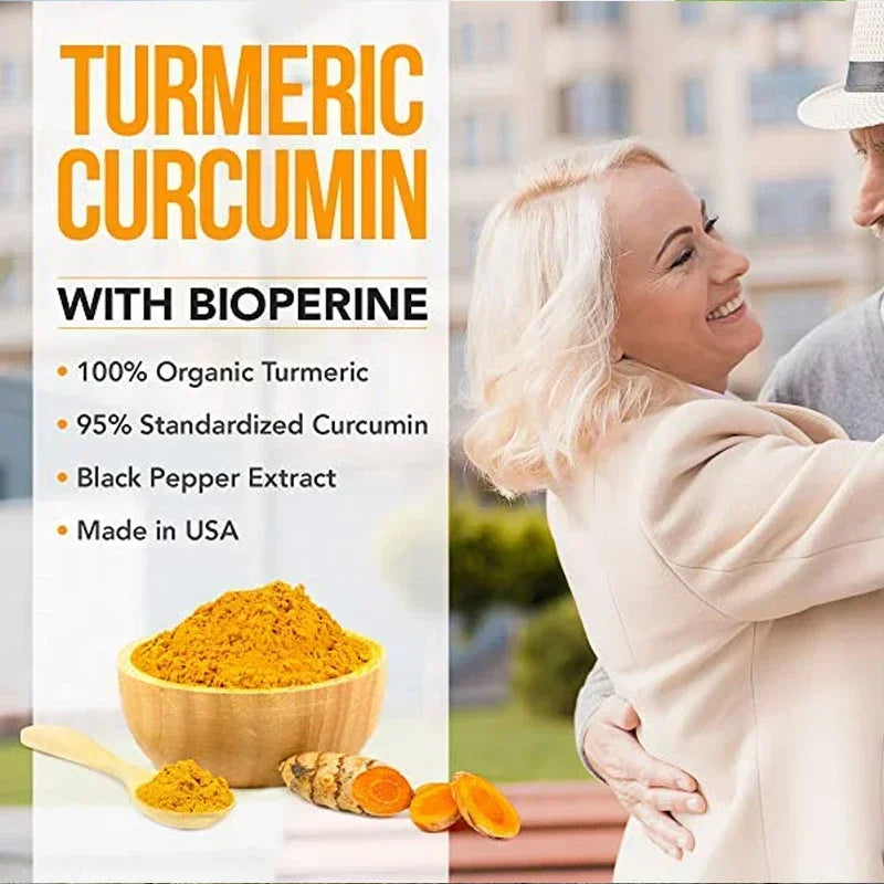 Pslalae Turmeric Curcumin with Black Pepper – Daily Wellness Formula | 120