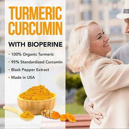 Pslalae Turmeric Curcumin with Black Pepper – Daily Wellness Formula | 120