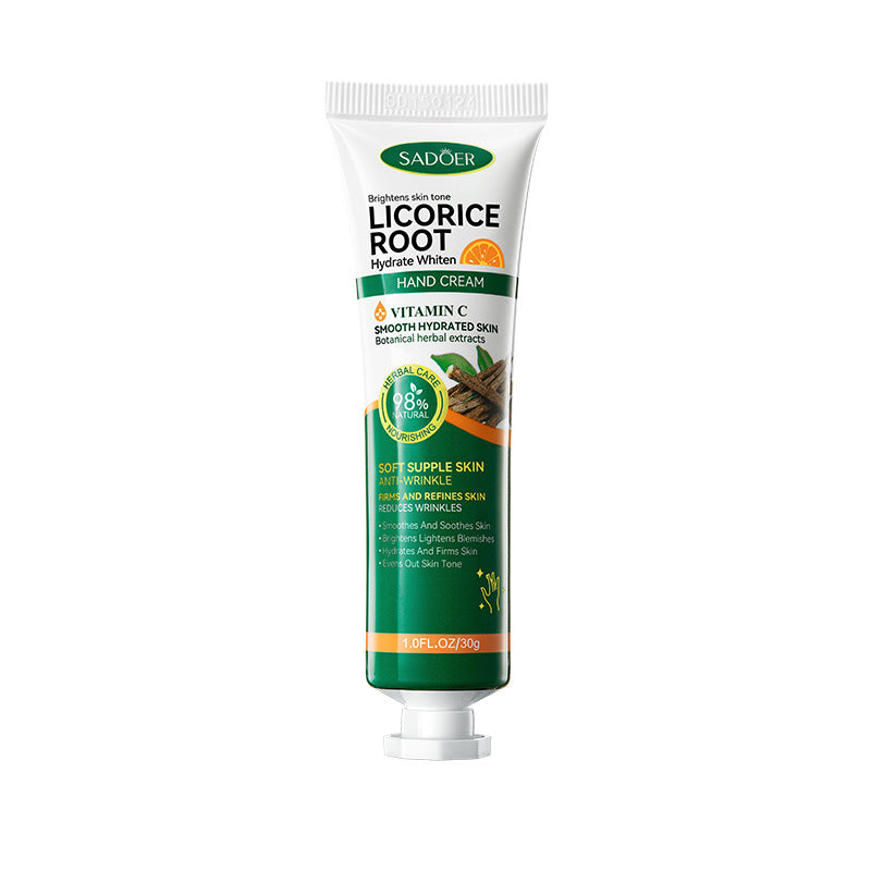 SADOER Vitamin C Licorice Hand Cream Moisturizing Nourishing Brightening Hydrating Hands Skin Care Products