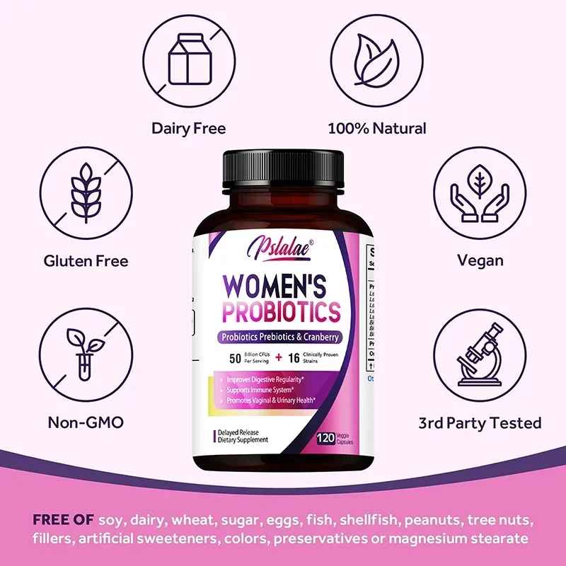 Pslalae probiotics for Women  Daily Wellness Supplement | 30 60 120