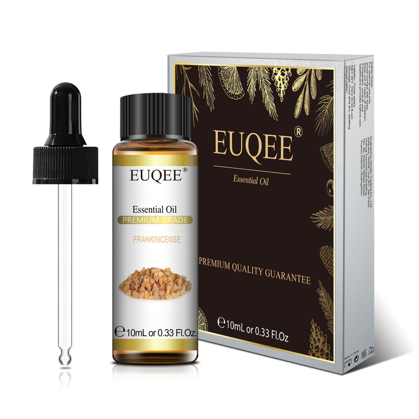 EUQEE 10ml Pure Natural Essential Oil Lavender Jasmine Eucalyptus Vanilla Sandalwood Sweet Orange Lemon Oregano Neroli Fragrance
