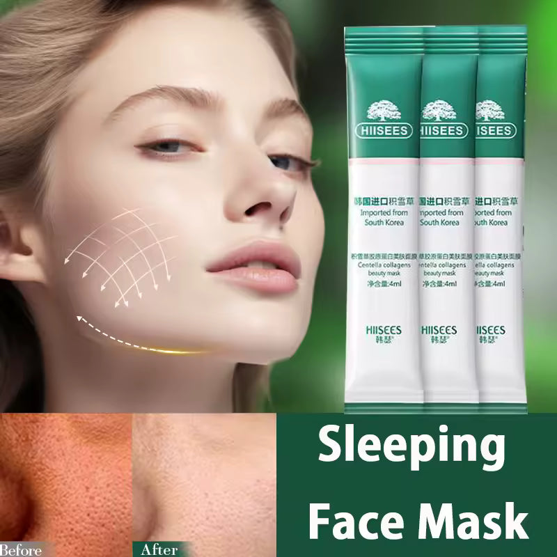 HIISEES Centella Collagen Sleeping Facial Mask skincare Anti Wrinkle Anti-aging Firming Moisturizing Face Mask Korean Skin Care Products
