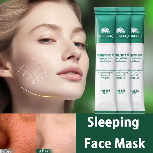 HIISEES Centella Collagen Sleeping Facial Mask skincare Anti Wrinkle Anti-aging Firming Moisturizing Face Mask Korean Skin Care Products