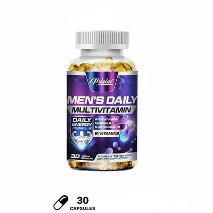 Pslalae Men’s Daily Multivitamin – Immune & Energy Support | 30 60 120