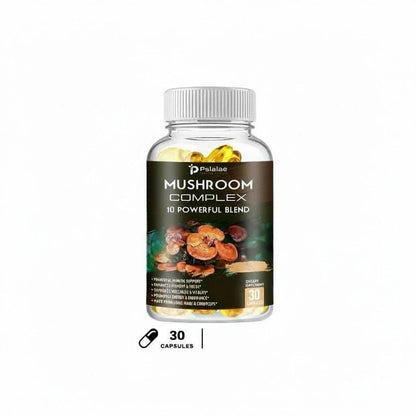 Pslalae Mushroom Complex Capsules – Plant-Based Wellness Blend | 30 60 120