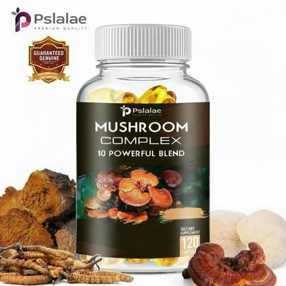 Pslalae Mushroom Complex Capsules – Plant-Based Wellness Blend | 30 60 120